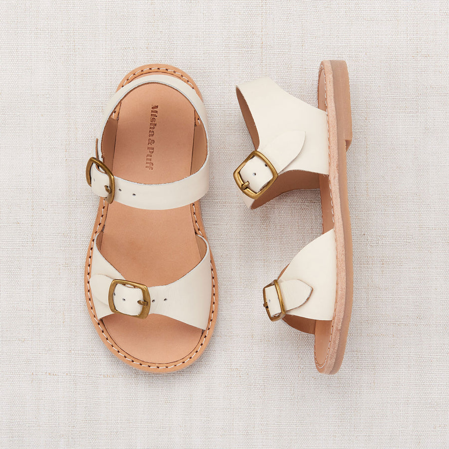 Misha and Puff Marzipan Double Buckle Sandal
