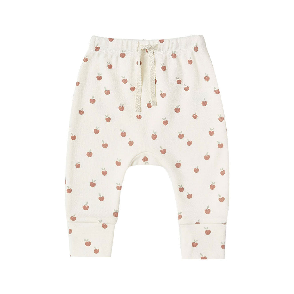 Quincy Mae Ivory/Peach Drawstring Pants