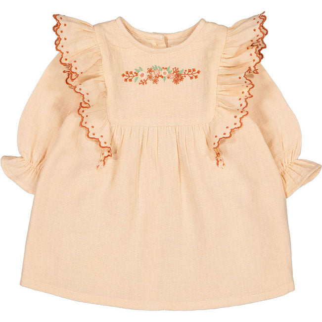 Louis Louise Champagne Organic Cotton Alaia Baby Dress