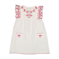 Louis Louise Vanilla Embroidered Anne Dress