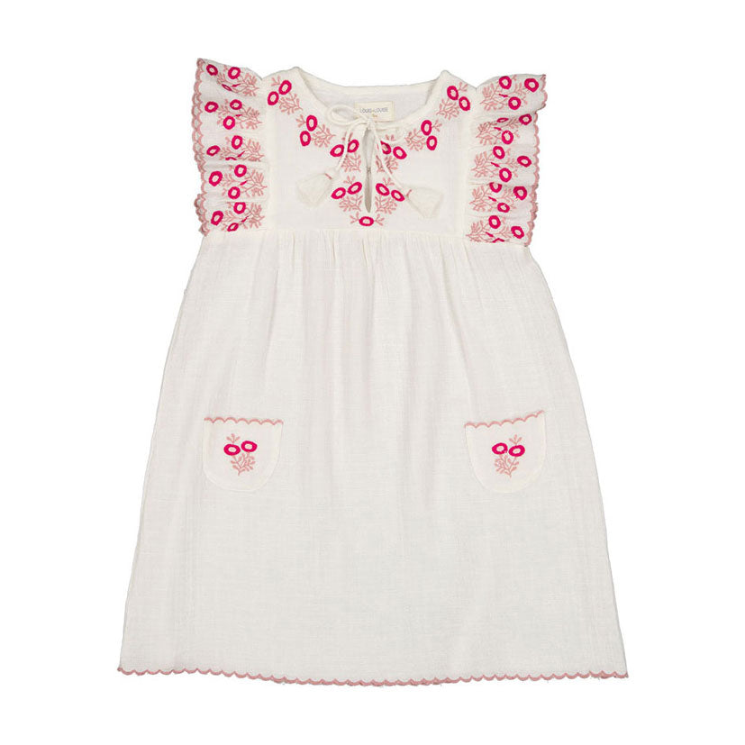 Louis Louise Vanilla Embroidered Anne Dress