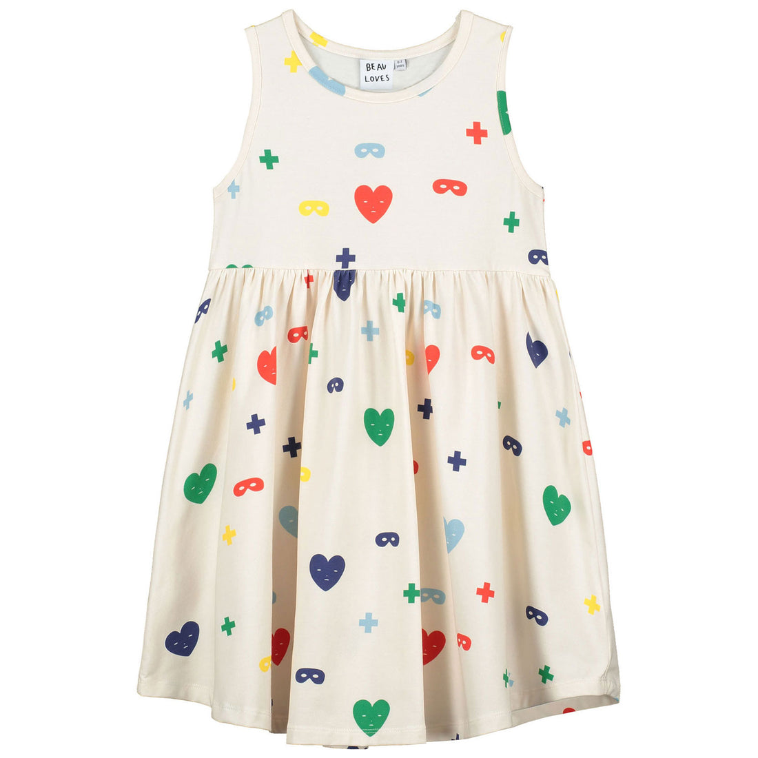 Beau Loves Colour Hearts+Masks Iggy Dress