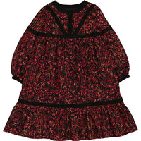 Louis Louise Black Indian Stripe Lurex Calice Dress