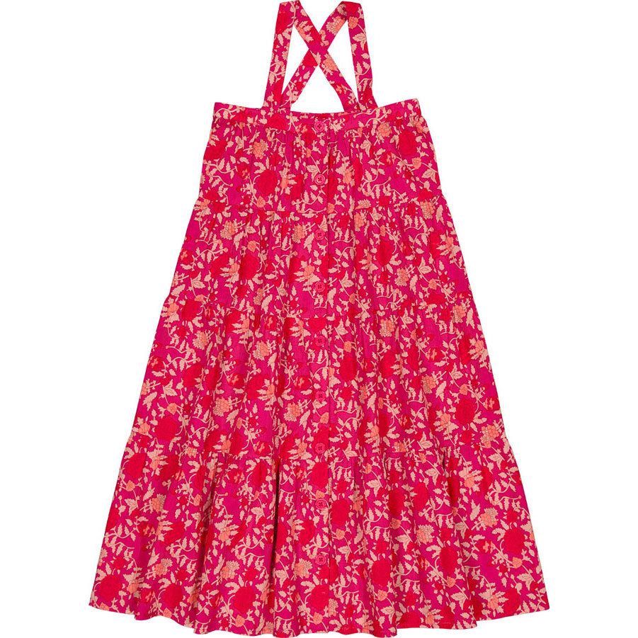 Louis Louise Indian Pink Indian Flower Carinoux Dress