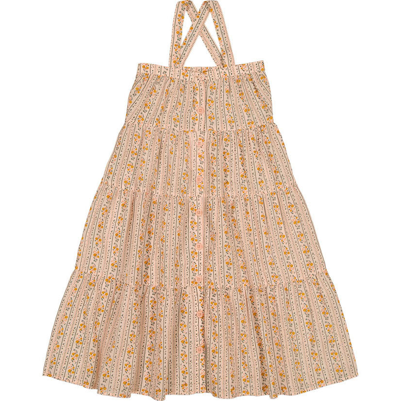 Louis Louise Pink Little Flower Carinoux Dress