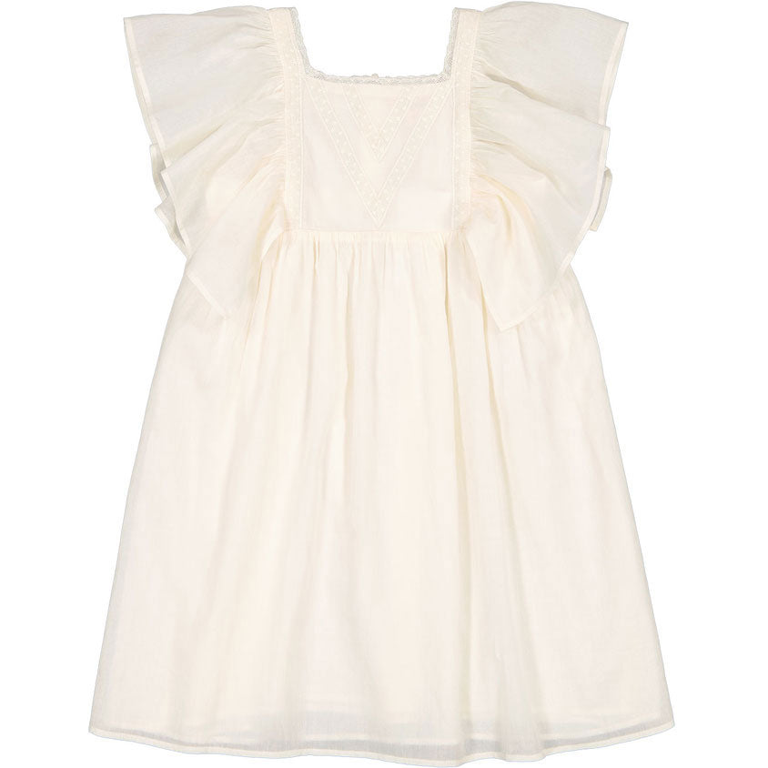 Louis Louise Cream Cotton Veil Cassiopa Dress