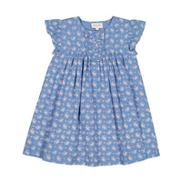 Louis Louise Blue Romantic Flowers Glady Dress