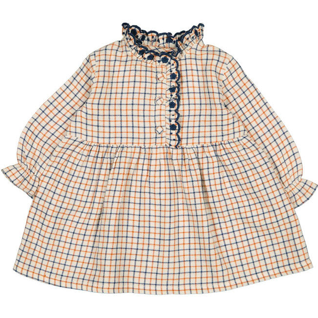 Louis Louise Cream Check Twill Ida Baby Dress