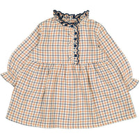 Louis Louise Cream Check Twill Ida Baby Dress