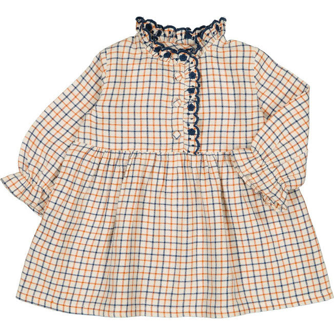 Louis Louise Cream Check Twill Ida Baby Dress