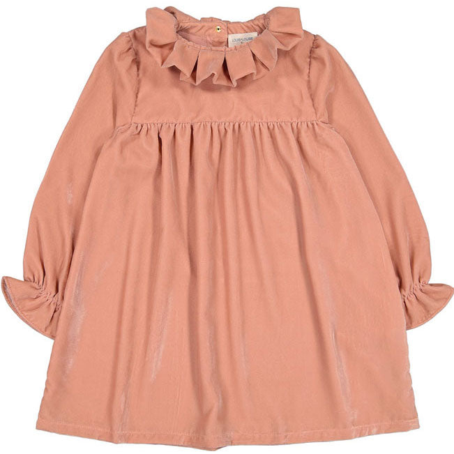 Louis Louise Blush Velvet Jacqueline Dress