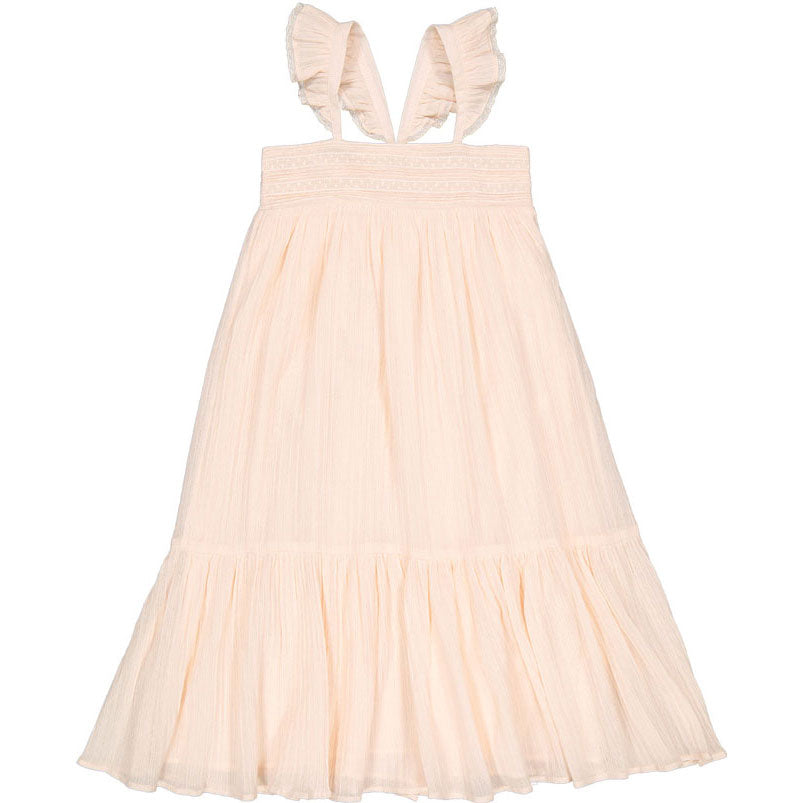 Louis Louise Light Pink Cotton Crepe Merveilleuse Dress