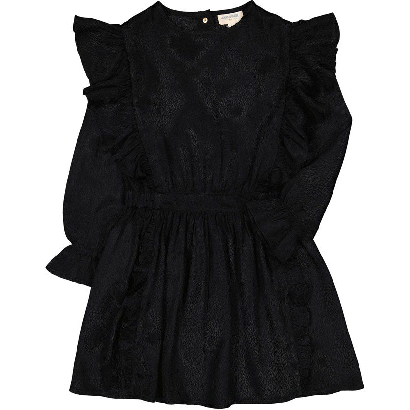 Louis Louise Black Viscose Olympe Dress