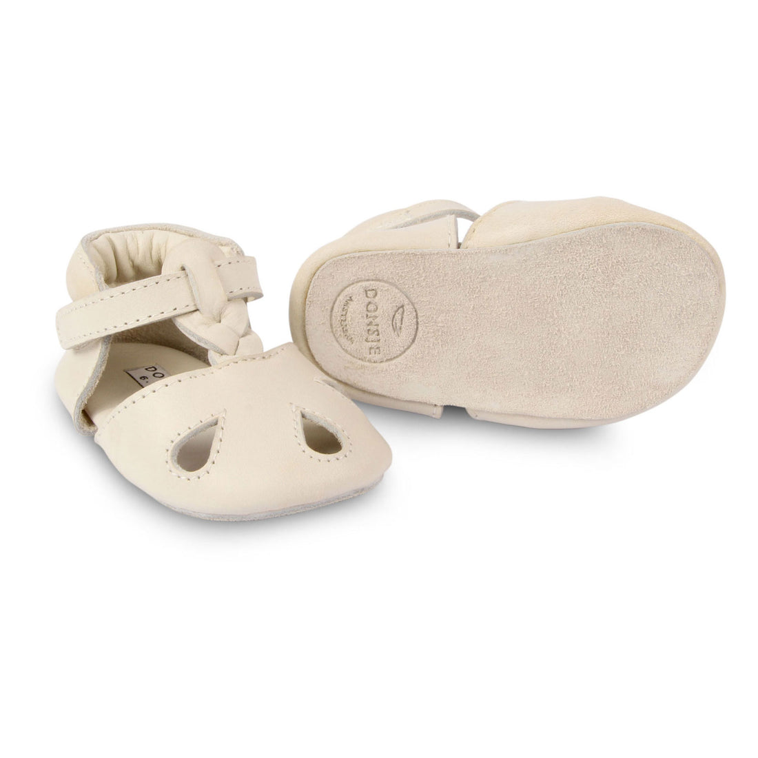 Donsje Off White Leather Dudu Baby Shoes
