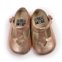 Bonton Leather Baby Booties