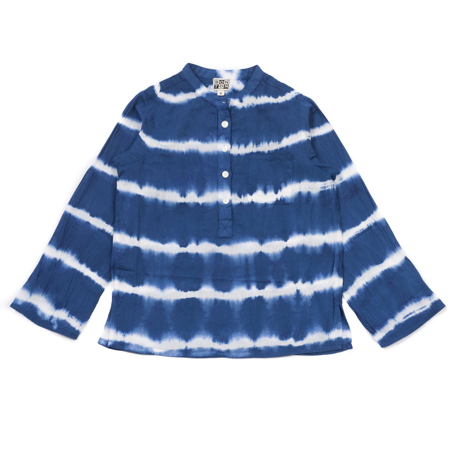 Bonton Blue Tye Dye Crepe Tunic