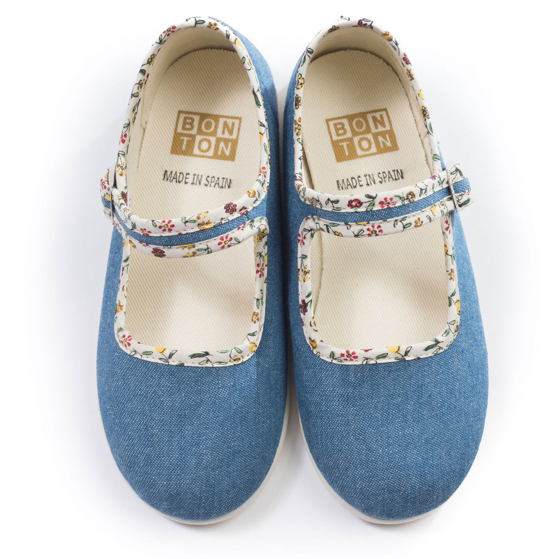 Bonton Blue Red Stripe Mary Janes