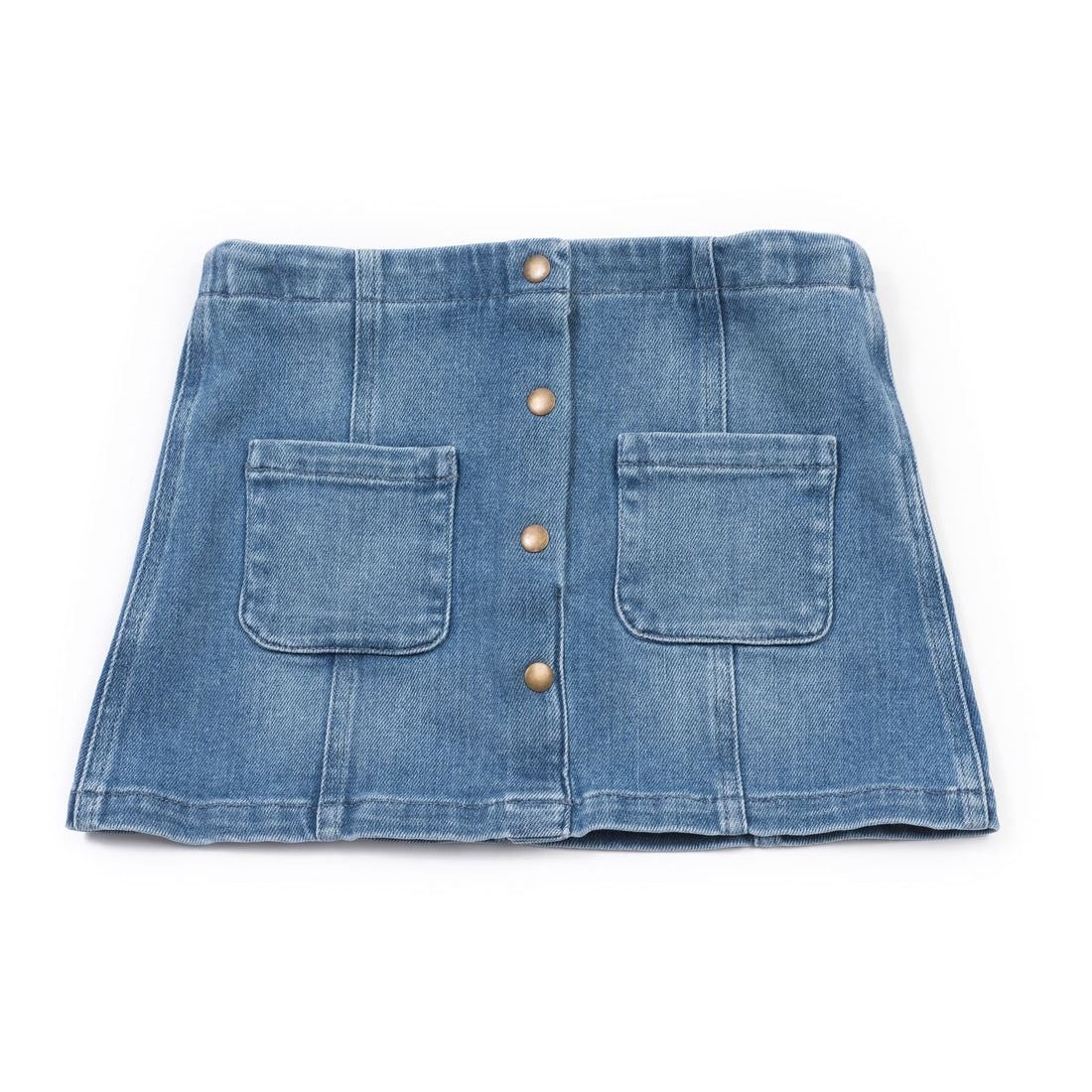Bonton Denim Button Skirt