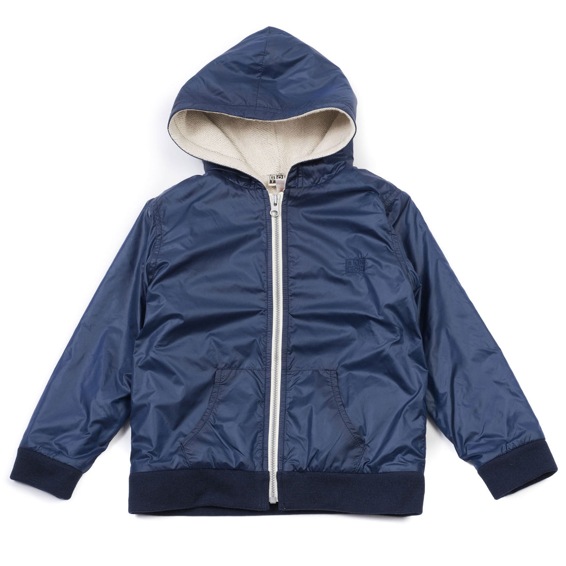 Bonton Navy Fleece Lined Windbreaker