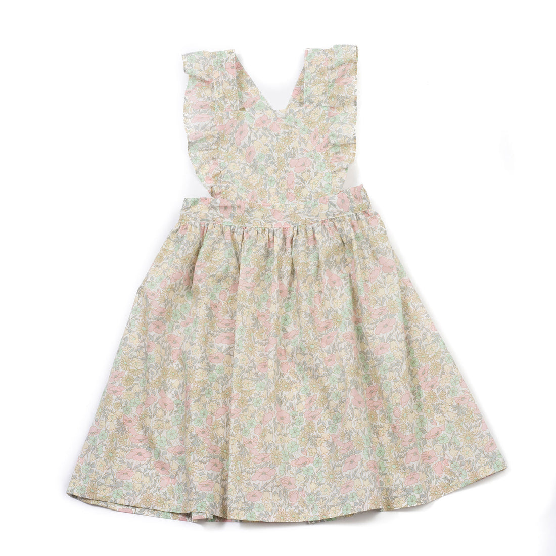 Bonton Rose Liberty Print Apron Dress