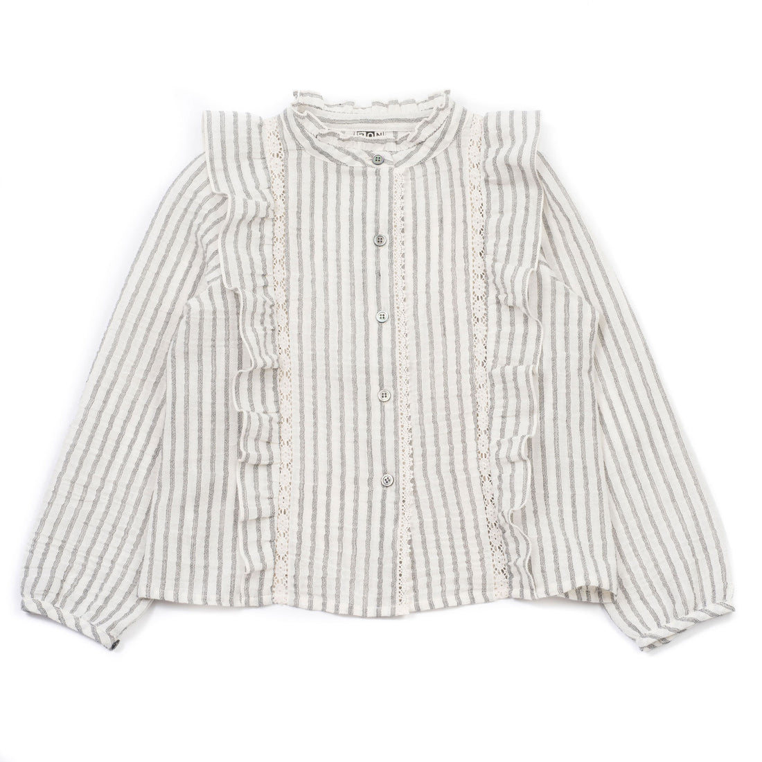 Bonton Chalk Striped Victorian Blouse