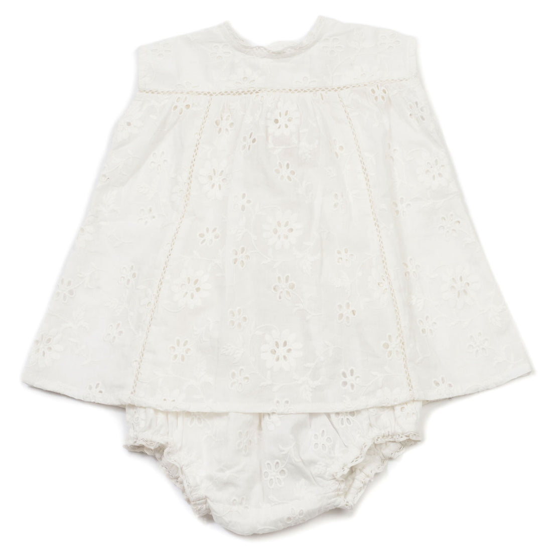 Bonton Cream Eyelet Baby Set