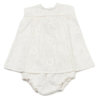 Bonton Cream Eyelet Baby Set