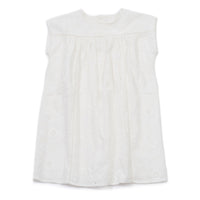 Bonton Cream Eyelet Embroidered Dress