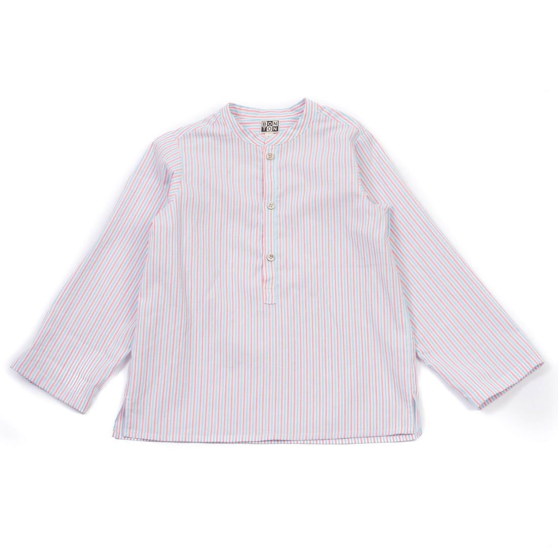 Bonton Pink/Blue Thin Stripe Tunic