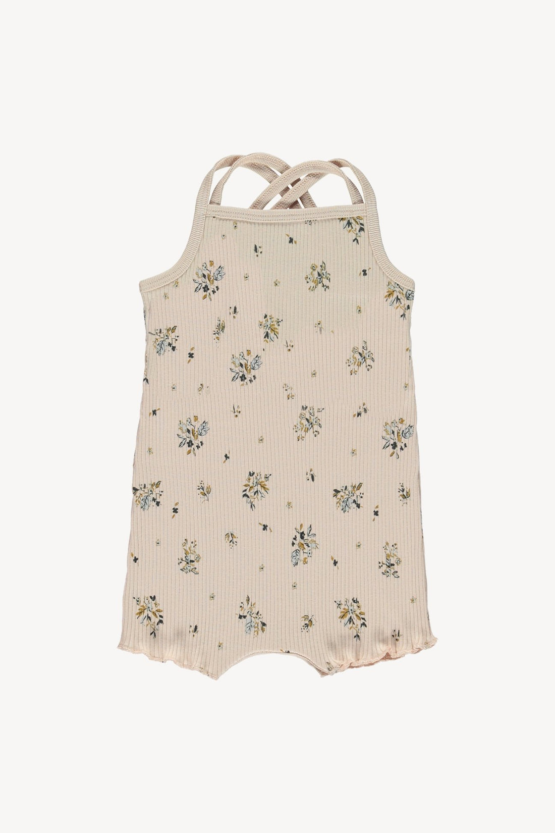 Fin and Vince Pretty in Floral Double Strap Romper