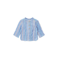 Bonton Pastel Blue Striped Adriano Baby Tunic