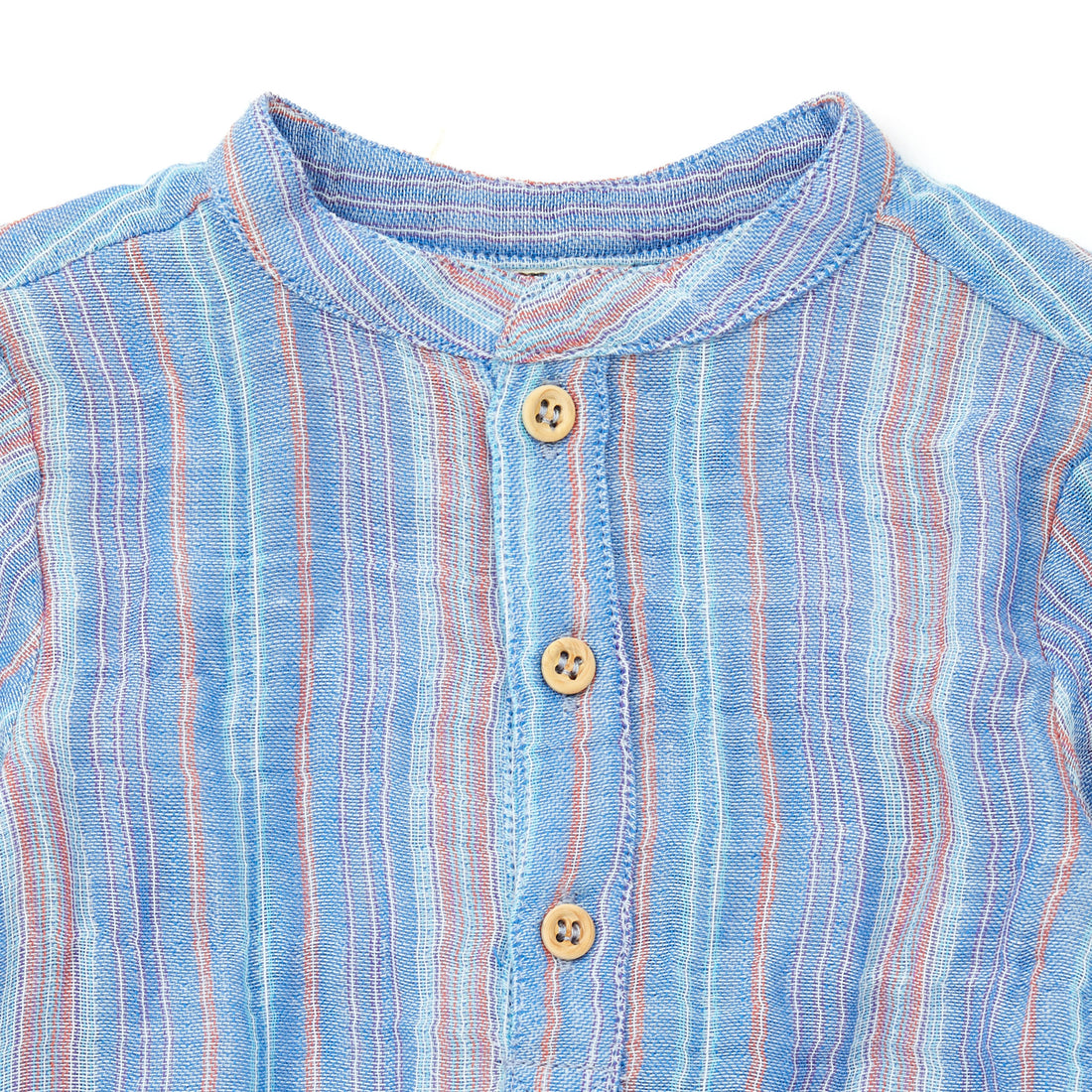 Bonton Pastel Blue Striped Adriano Baby Tunic