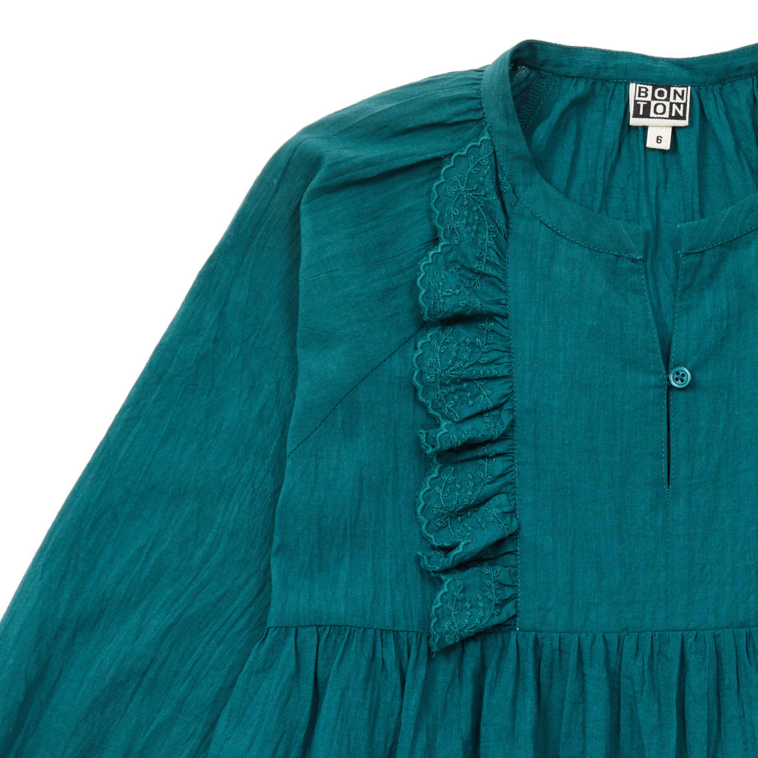 Bonton Teal Agathe Dress