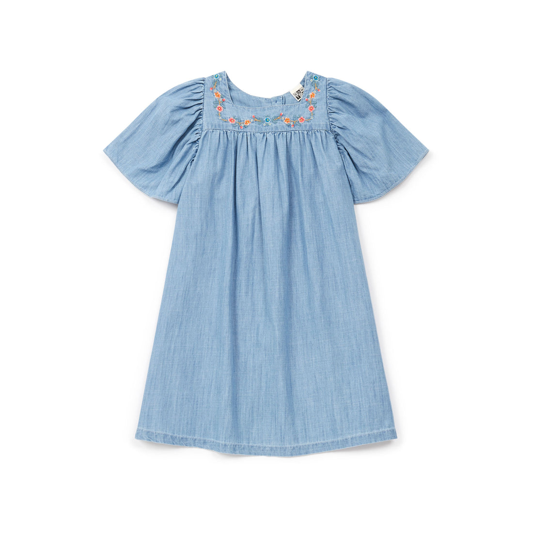 Bonton Chambray Embroidered Alba Dress