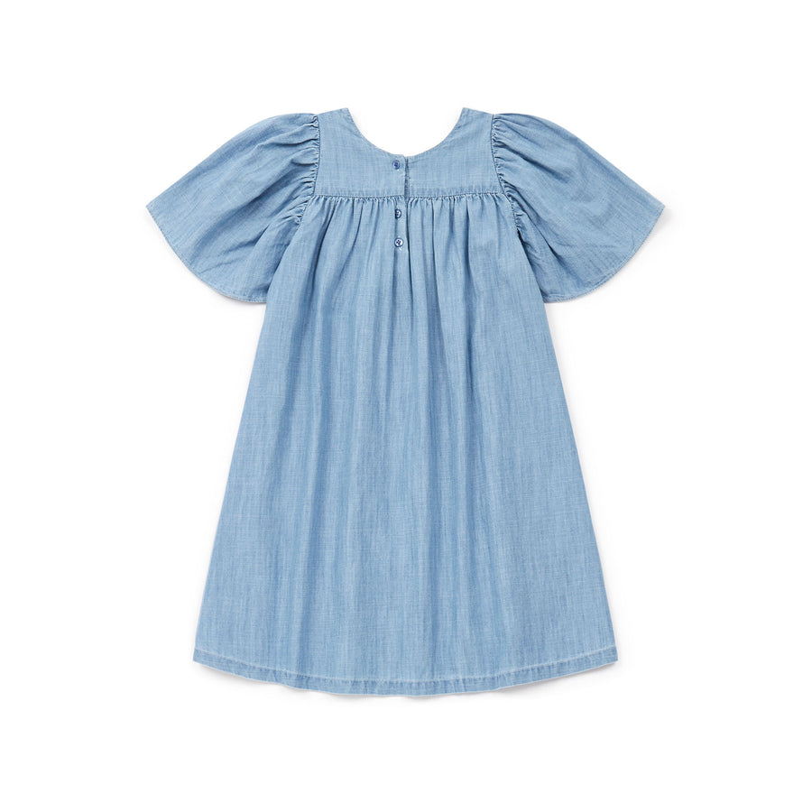 Bonton Chambray Embroidered Alba Dress
