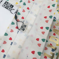 Bonton Heart Print Holiday Sac Bag