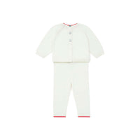 Bonton White Knit Honey Baby Set