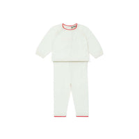 Bonton White Knit Honey Baby Set