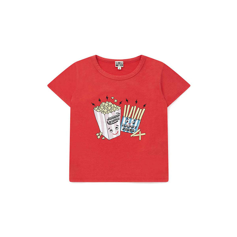 Bonton Red Popcorn Time Out Tee