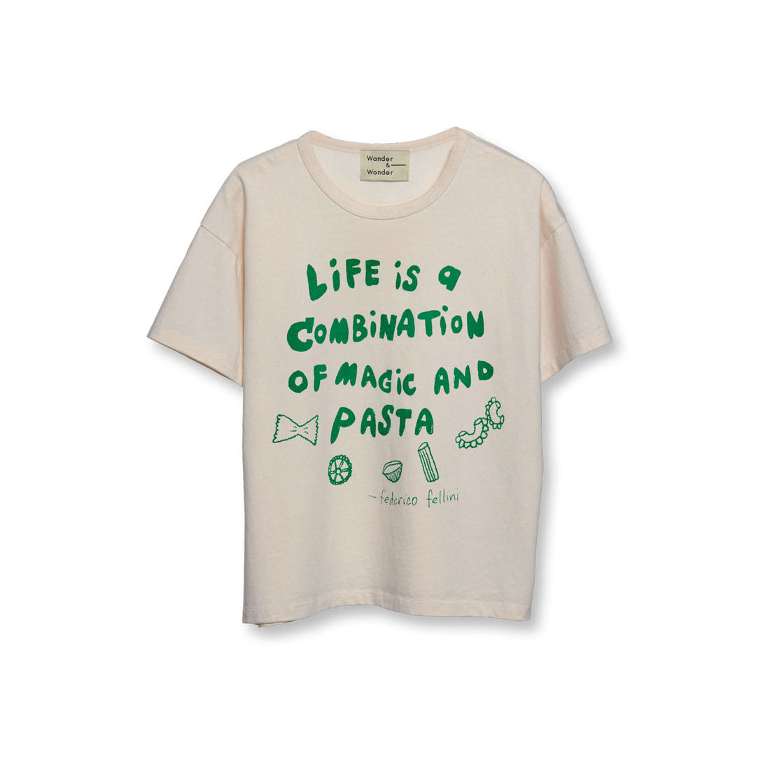 Wander and Wonder Ivory Pasta Tee