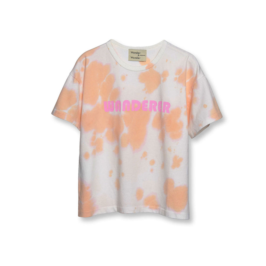 Wander and Wonder Peach Tie Dye Wanderer Tie Dye Tee