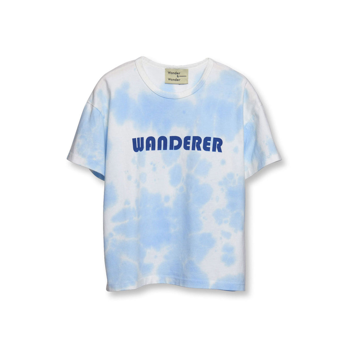 Wander and Wonder Sky Blue Tie Dye Wanderer Tie Dye Tee
