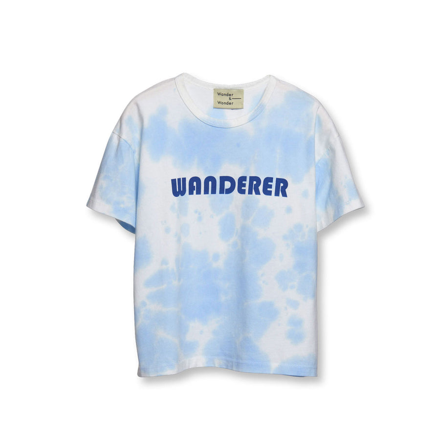 Wander and Wonder Sky Blue Tie Dye Wanderer Tie Dye Tee
