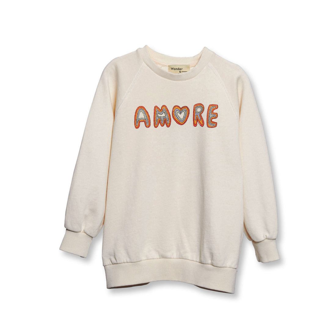 Wander and Wonder Ecru Amore Sweatshirt