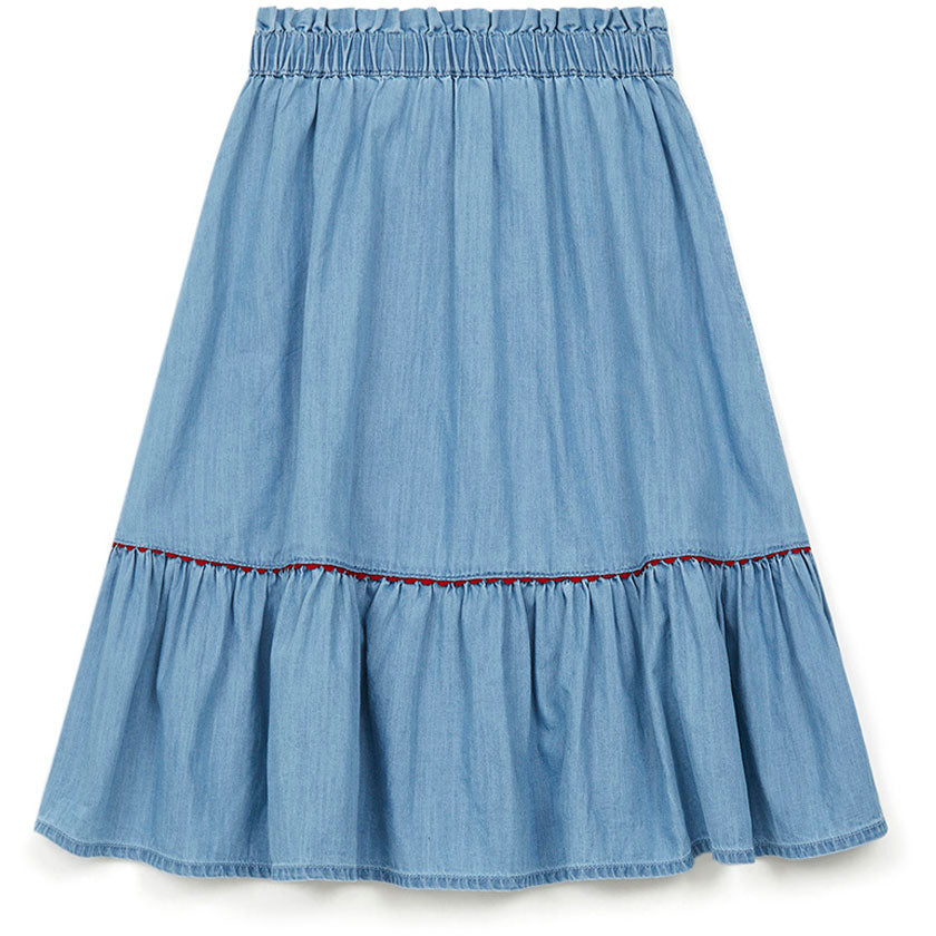 Bonton Light Denim Denon Maxi Skirt