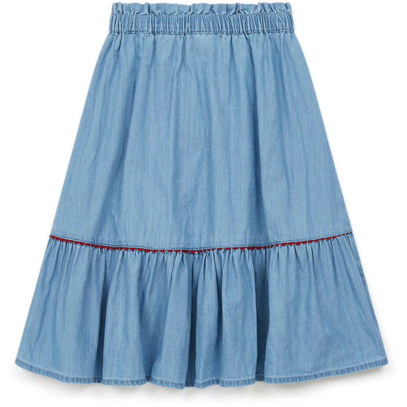 Bonton Light Denim Denon Maxi Skirt