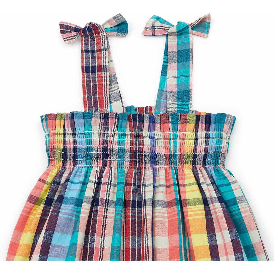 Bonton Blue Plaid Elaine Dress