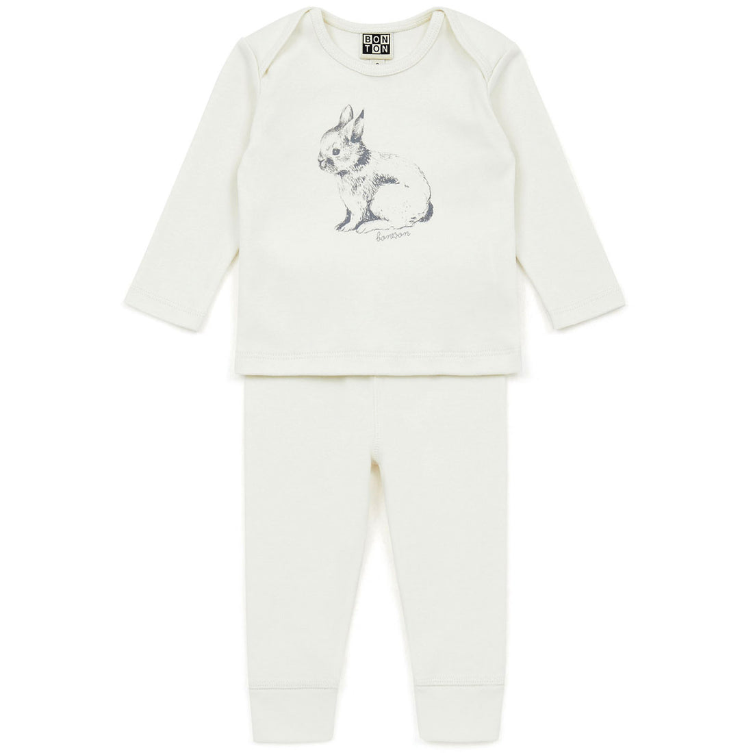 Bonton Cream Rabbit Legging Set