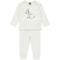 Bonton Cream Rabbit Legging Set