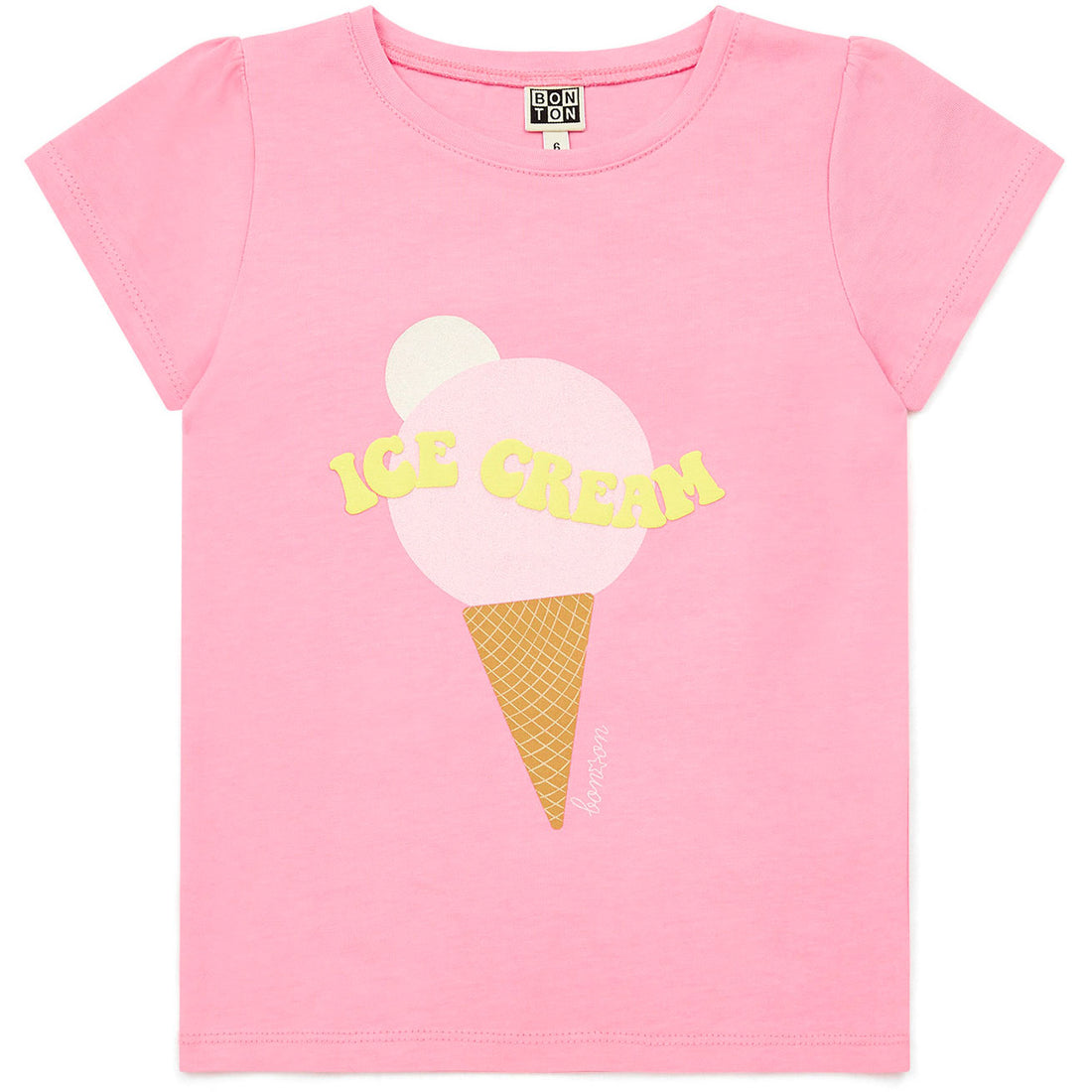 Bonton Bubble Gum Pink Ice Cream Tee